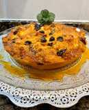 Pastel de pan, ron y pasas sin gluten