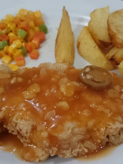 Foto resep Crispy Chicken Steak with BBQ Sauce