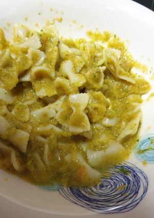 Una foto de Fideos en salsa de vegetales para bebés (BLW)