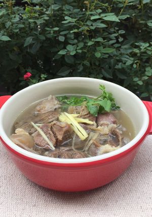 Hình của món Bò kho gừng.