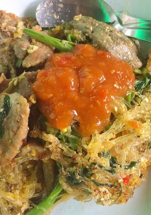 รูปของ สุกี้แห้งหมูหมัก (ในยามฝนตก) 😋☔️☔️