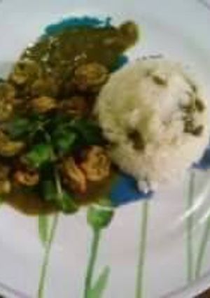Una foto de Camarones al cilantro