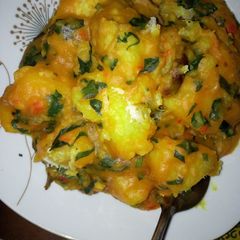 A picture of Unripe Plantain And Potato Portage.
