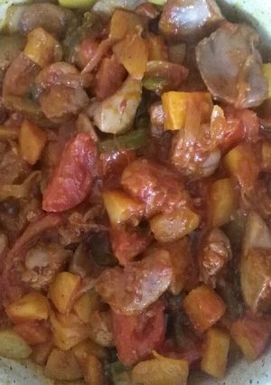 عکسی از دستور خوراک جگر مرغ