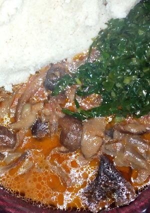 A picture of Mushroom stew.
