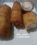 Rollos  de pollo rellenos jamón y queso