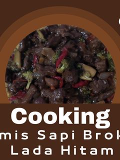 Foto resep Tumis Sapi Brokoli Lada Hitam