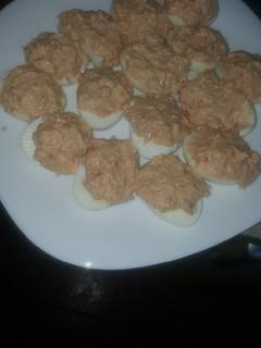 Una foto de Huevos rellenos