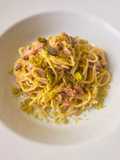 Pasta con Queso Italiano y Pistacho