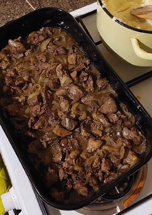 Hagymás máj recept fotója