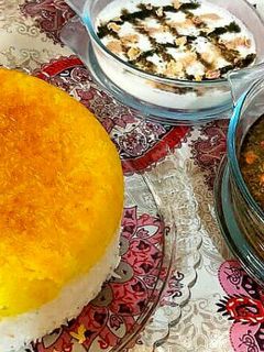 عکسی از دستور قرمه سبزی برنج ته چین