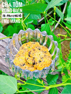 Hình của món Chả tôm rong biển.