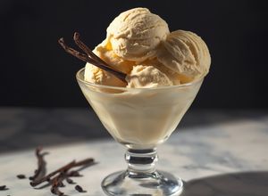 Une photo de Glace à la vanille Keto