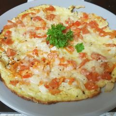 A picture of My Chicken Omelette 😁.