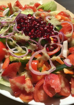 A picture of Ginger garlic soul salad.