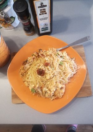 Gluténmentes sajtos rizstészta recept fotója