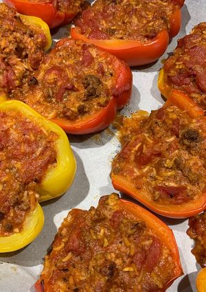 Une photo de Poivrons farcis