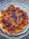 Tarte de Nata com Framboesas