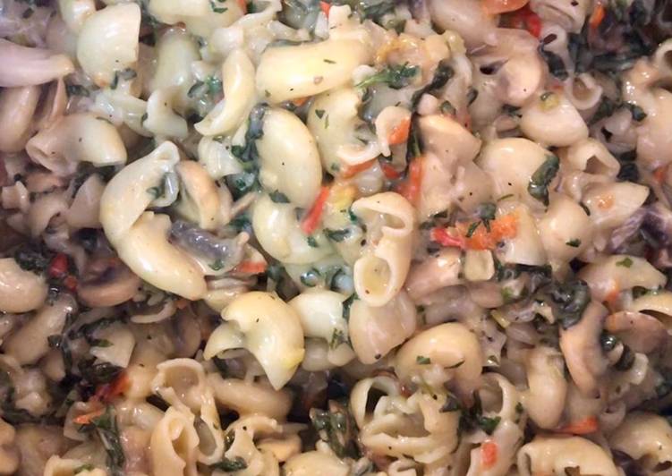 Mushroom and Kale pasta