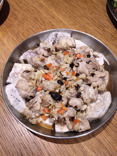 A picture of Steamed Ribs with Taro.