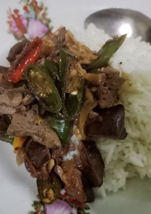 Foto resep Oseng ati ayam cabe ijo