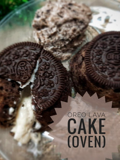 Foto resep Oreo Lava Cake (oven) + Oreo Ice Cream