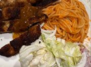 Una foto de milanesa de pollo