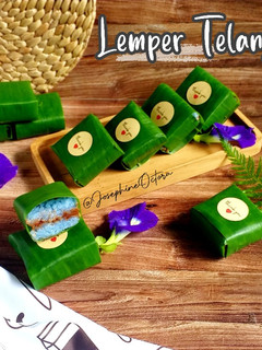 Foto resep Lemper Bunga Telang isi Abon