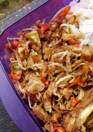 Foto resep Tumis Tauge Tempe Semangit Rebon Mantep tep tepppppp👍🏾👍🏾👍🏾👍🏾