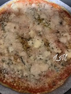 Una foto de Pizza con base de plátano