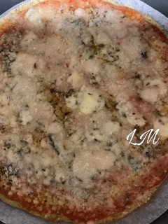 Una foto de Pizza con base de plátano