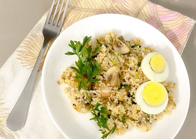 One pot millet in Mediterranean style