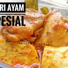 A picture of Kare ayam tahu tempe special lebaran mudah.