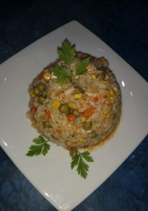 Tavaszi rizseshús recept fotója