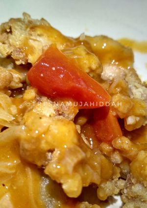 Foto resep Ayam Crunchy with Saos Asam Manis Pedas
