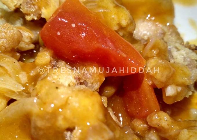 Resep Ayam Crunchy with Saos Asam Manis Pedas, Sempurna