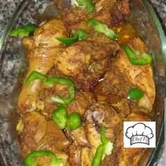 A picture of Oven baked chicken.
