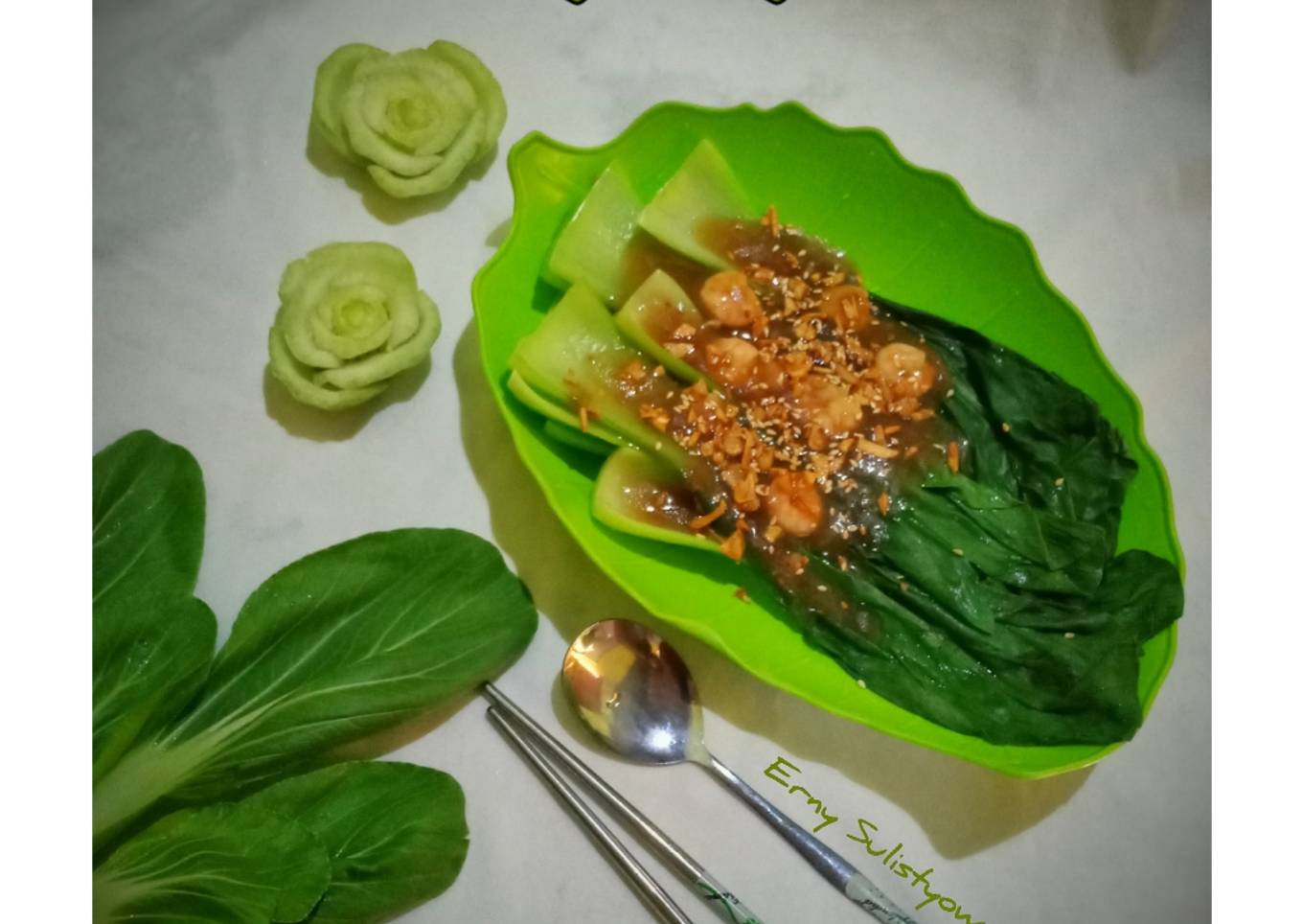 Pokcoy Udang Saus Tiram