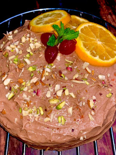 கோதுமை ஆரஞ்சு சாக்லெட் கேக் (Kothumai orange chocolate cake recipe in tamil) செய்முறை முக்கிய புகைப்படம்
