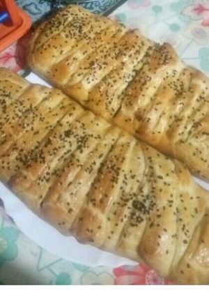 صورة لوصفة خبز الضفيرة محشي