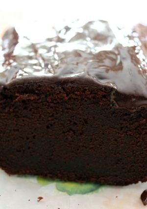 Una foto de Pound cake de chocolate