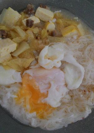 Foto resep Bihun Kuah Spesial Telur Setengah Matang