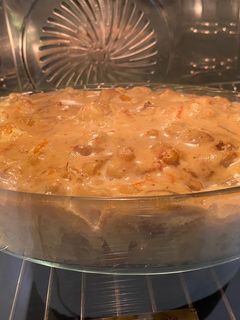 Une photo de Gratin de pâtes au chou-fleur et carottes