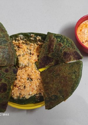 પાલક પનીર ચીઝ પરાઠા (Palak Paneer Cheese Paratha Recipe In Gujarati) રેસીપી મુખ્ય ફોટો
