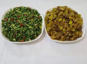 صورة لوصفة مفركة القرع الاخضر