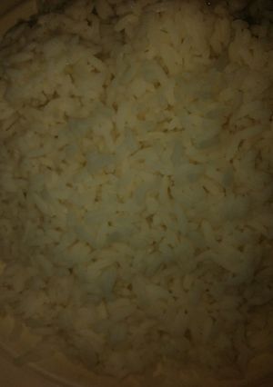 A picture of White rice.
