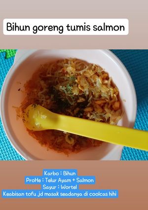 Foto resep Bihun Goreng Tumis Salmon 10+