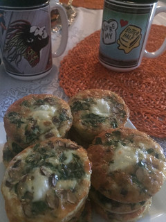 A picture of Spinach & Mushroom Quiche.