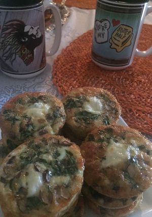 A picture of Spinach & Mushroom Quiche.