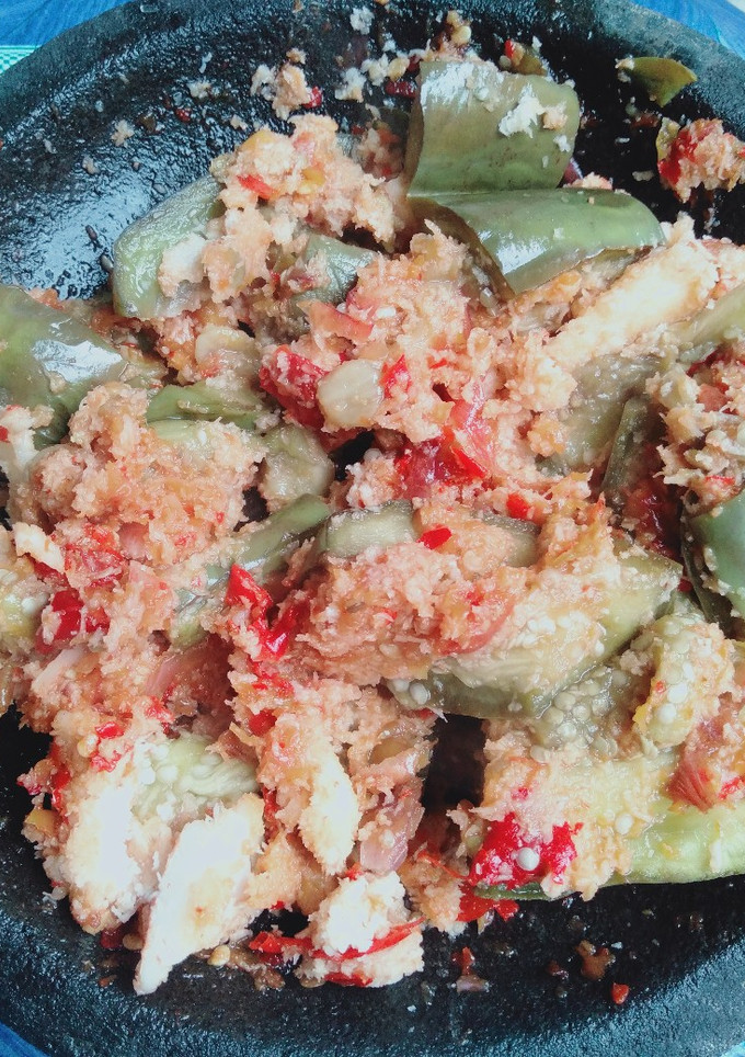 Foto resep Terong Kukus sambel kelapa
